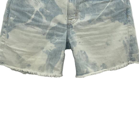 Current Elliott Boyfriend The Rolled Shorts Size 24/0 Jeans Denim Open Sky Blue - Picture 4 of 9
